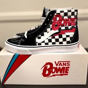 New Vans Bowie Checkerboard Skate Shoes Mens 7.5 Womens 9